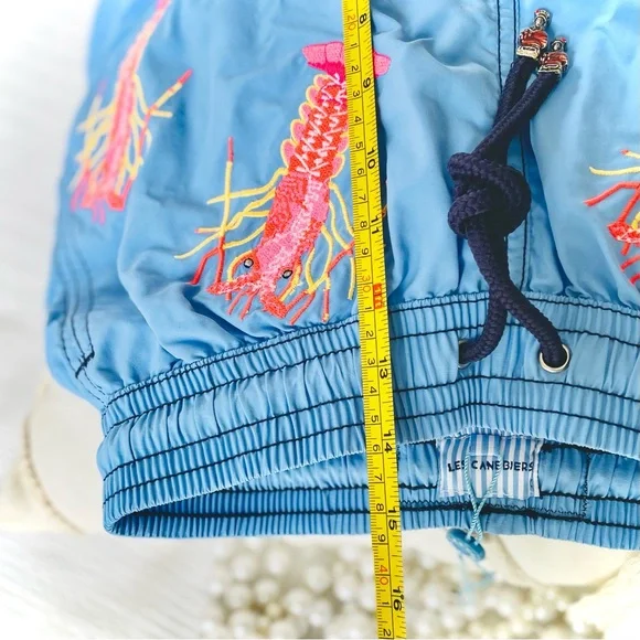 LES CANEBIERSXS/SAll Over Lobster Light Blue Men’s Swimtrunks Boardshorts